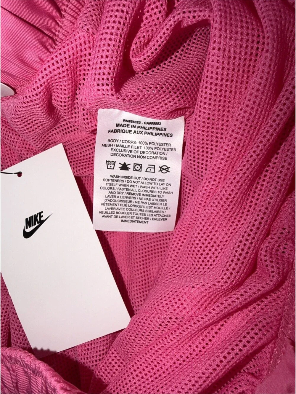Nike Club Flow Men Large Woven Lined Shorts Pinksicle/White FN3307-684 New